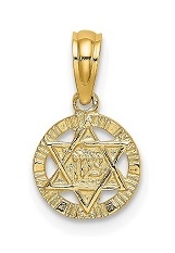 outstanding star of David gold baby charm